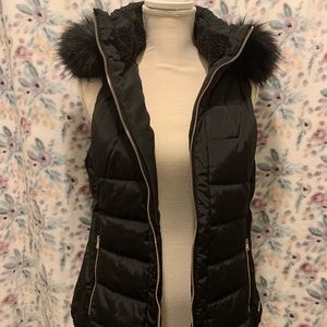 Calvin Klein Faux Fur Hooded Vest